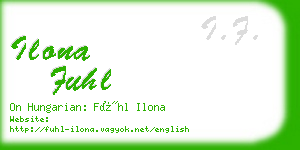 ilona fuhl business card